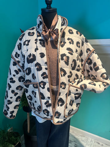 Entro Leopard Print Jacket