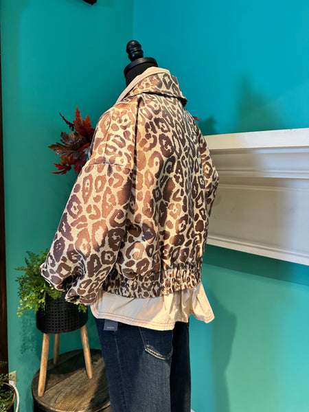 EE:some The Leopard Bomber Jacket