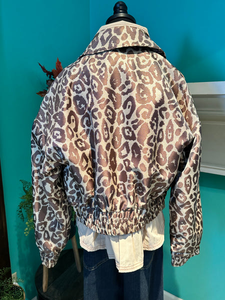 EE:some The Leopard Bomber Jacket