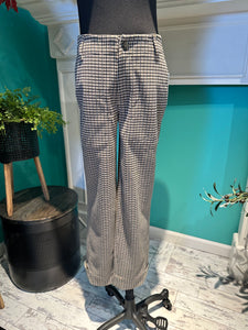Liverpool Utility Crop Houndstooth Pant