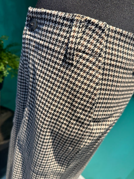 Liverpool Utility Crop Houndstooth Pant