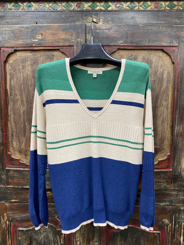 Liverpool V-Neck Blouson Sweater