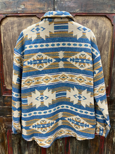 Shewin Aztec Button Front Jacket