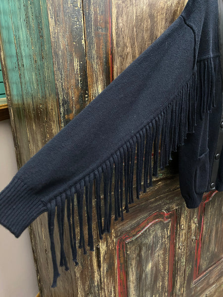 Elliott Lauren Cardigan With Fringe