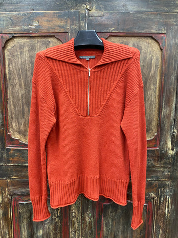 Elliott Lauren 1/4 Zip Ribbed Sweater