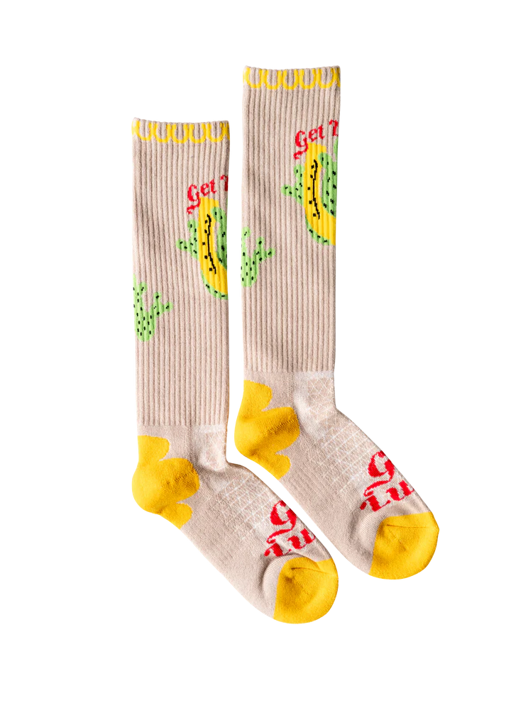 Lucky Chuck- Get Lucky Tan Socks