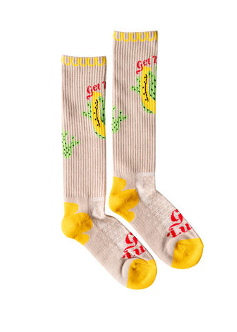 Lucky Chuck- Get Lucky Tan Socks