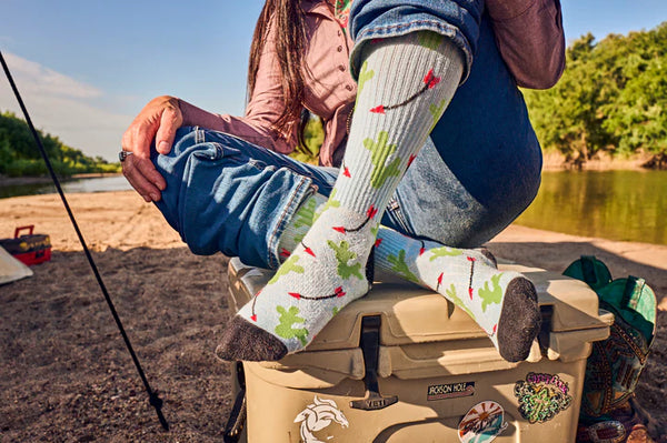 Lucky Chuck- Cowboy Compass Socks