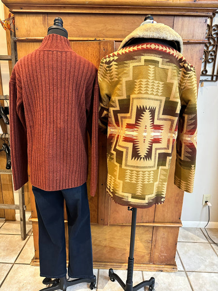 Pendleton Oversized Mock Neck Pullover Sweater