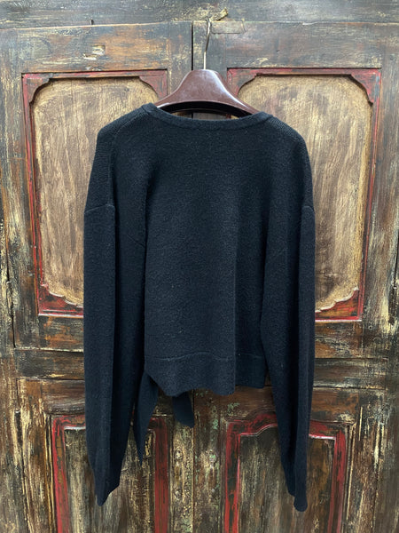 Hem & Thread Wrap Sweater