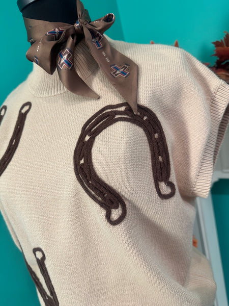 Ee:some Horseshow Embroidery Sweater