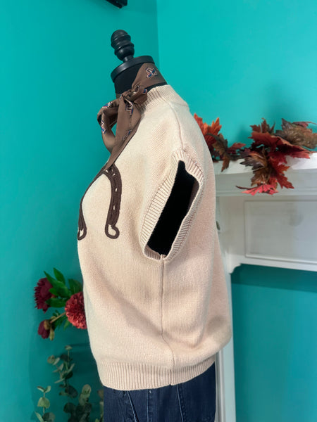 Ee:some Horseshow Embroidery Sweater
