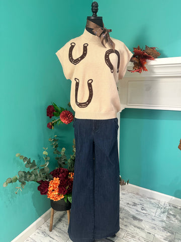 Ee:some Horseshow Embroidery Sweater
