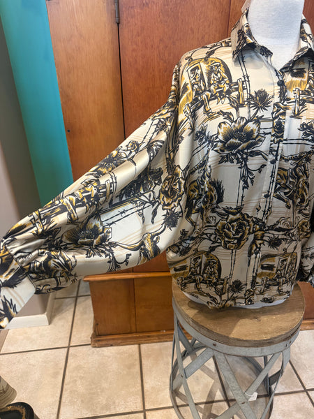 Double D Ranch Petro Plaid Blouse