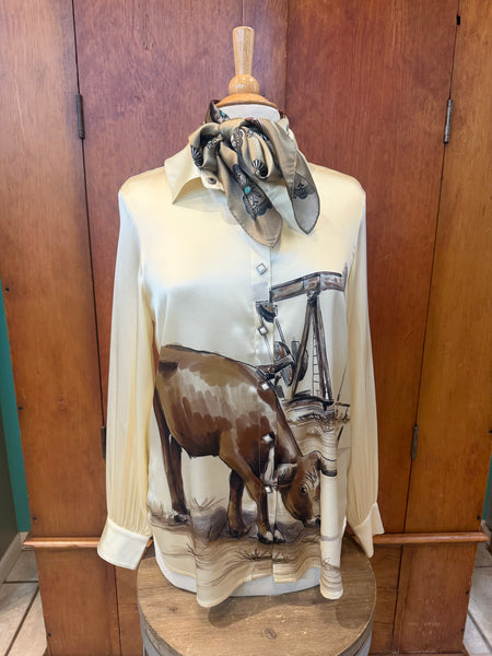 Double D Ranch Seen in Texas Blouse