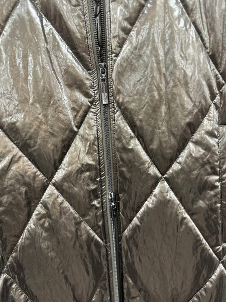 Joseph Ribkoff Long Metallic Puffer Vest