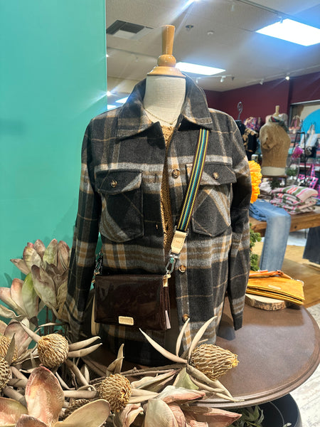 Panache Apparel Plaid Shacket Shirt