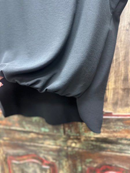 Joseph Ribkoff Short Sleeve High Low Top