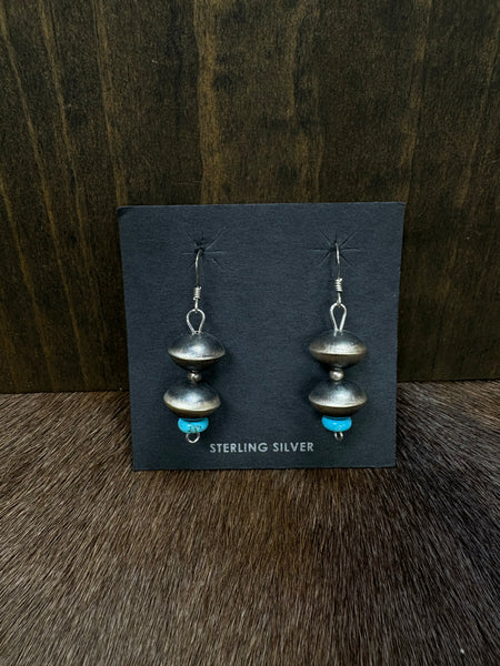 ALZ Block/Saucer with Turquoise Necklace & Earrings