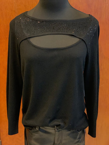 Liverpool 3/4 Sleeve Sparkly Sweater