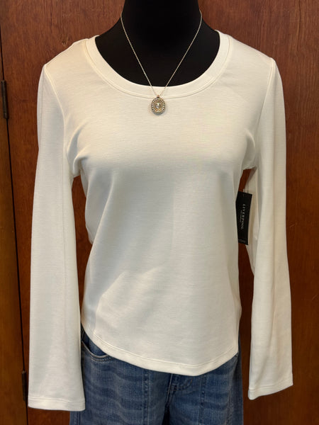 Liverpool Long Sleeve Scoop Neck Knit Top