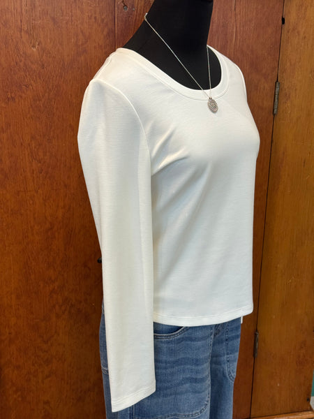 Liverpool Long Sleeve Scoop Neck Knit Top