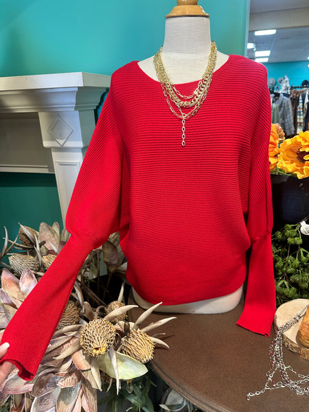 Liverpool Long Sleeve Boat Neck Dolman Sweater