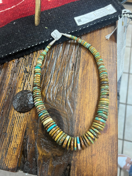 Graduated Stacked Ron-dale Turquoise Necklace