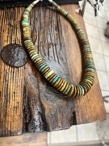 Graduated Stacked Ron-dale Turquoise Necklace