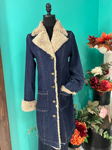 Liverpool Sherpa Trimmed Denim Jacket
