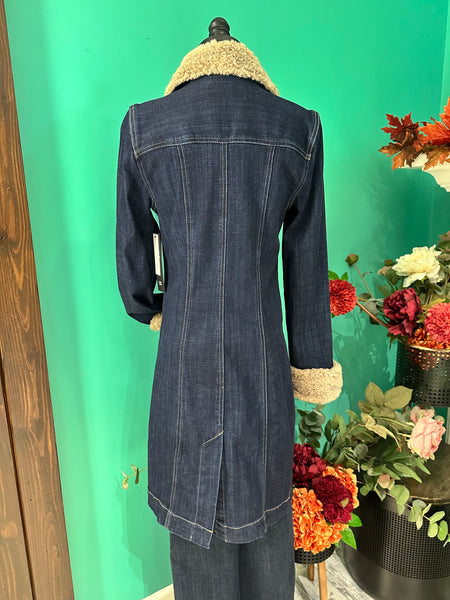 Liverpool Sherpa Trimmed Denim Jacket