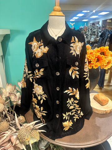 Johnny Was Miela Oversized Shirt Jacket