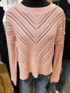 Pointelle Knit Sweater – Cummings Carousel