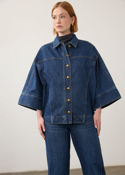 Kimono Sleeve Denim Jacket