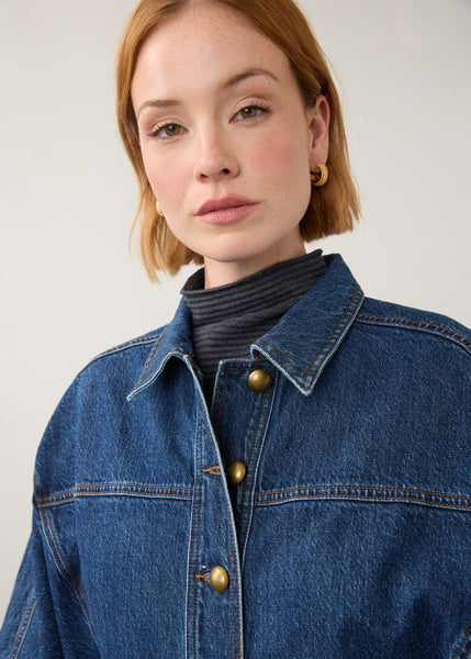 Kimono Sleeve Denim Jacket