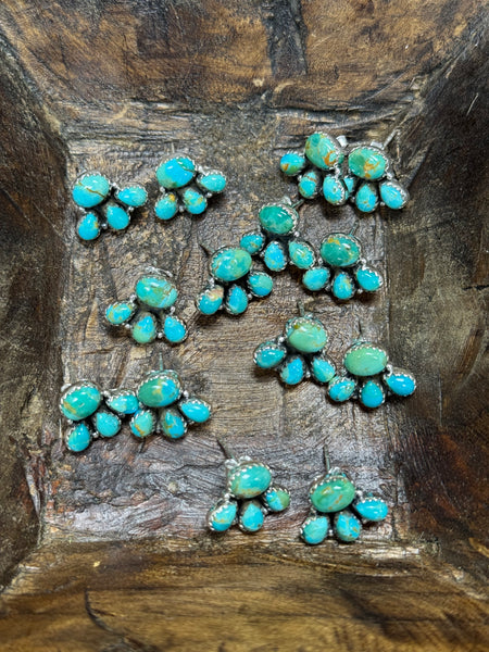 RSI 4 Stone Oval Mini Cluster Post Earring