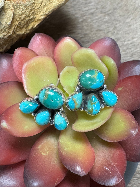 RSI 4 Stone Oval Mini Cluster Post Earring