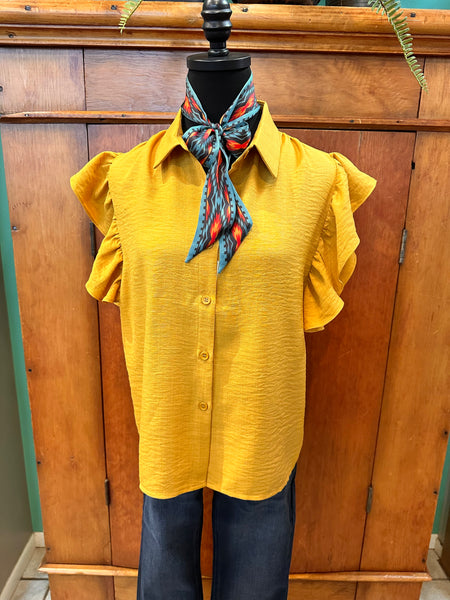 Ruffle Short Sleeve Top