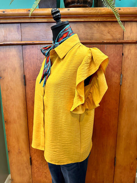 Ruffle Short Sleeve Top