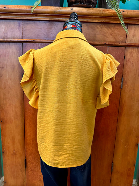 Ruffle Short Sleeve Top