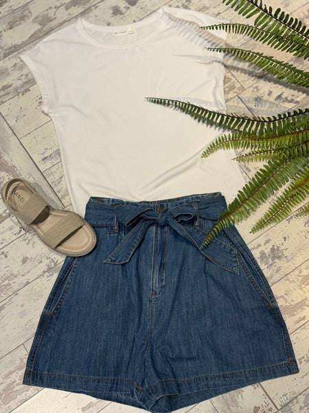 Miou Muse Paperbag Waist Shorts