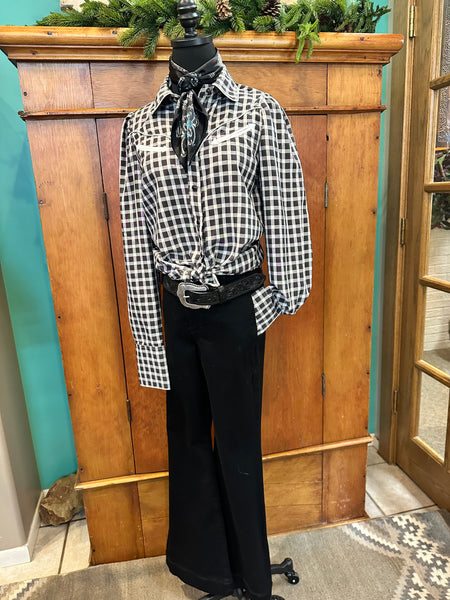 Howdy Hanny The Gingham Pearl Snap