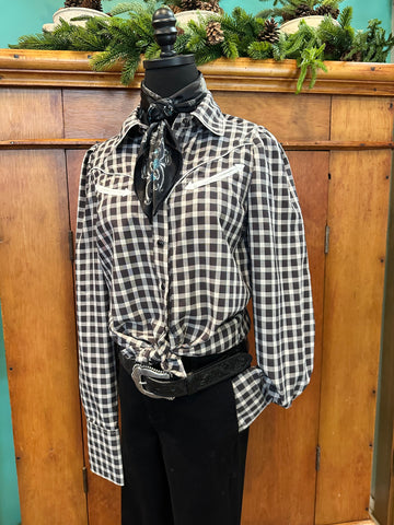 Howdy Hanny The Gingham Pearl Snap