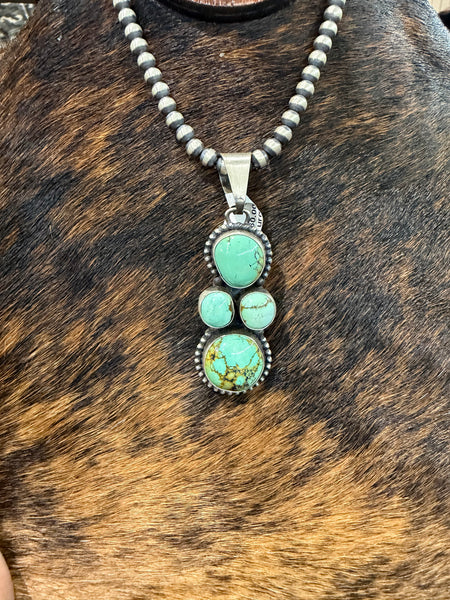 4 Stone Turquoise Pendant