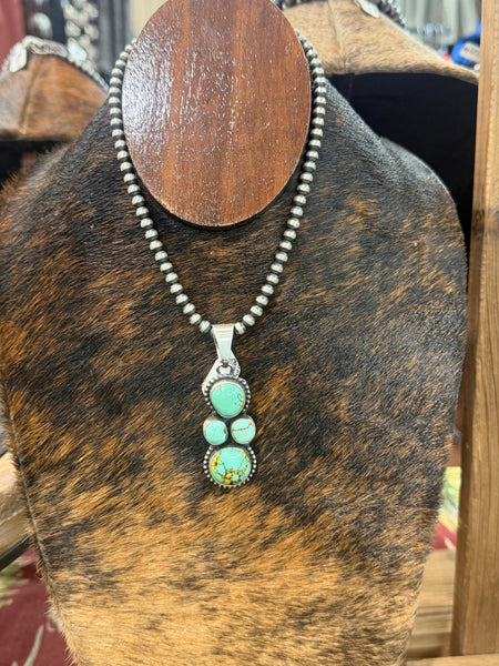 4 Stone Turquoise Pendant
