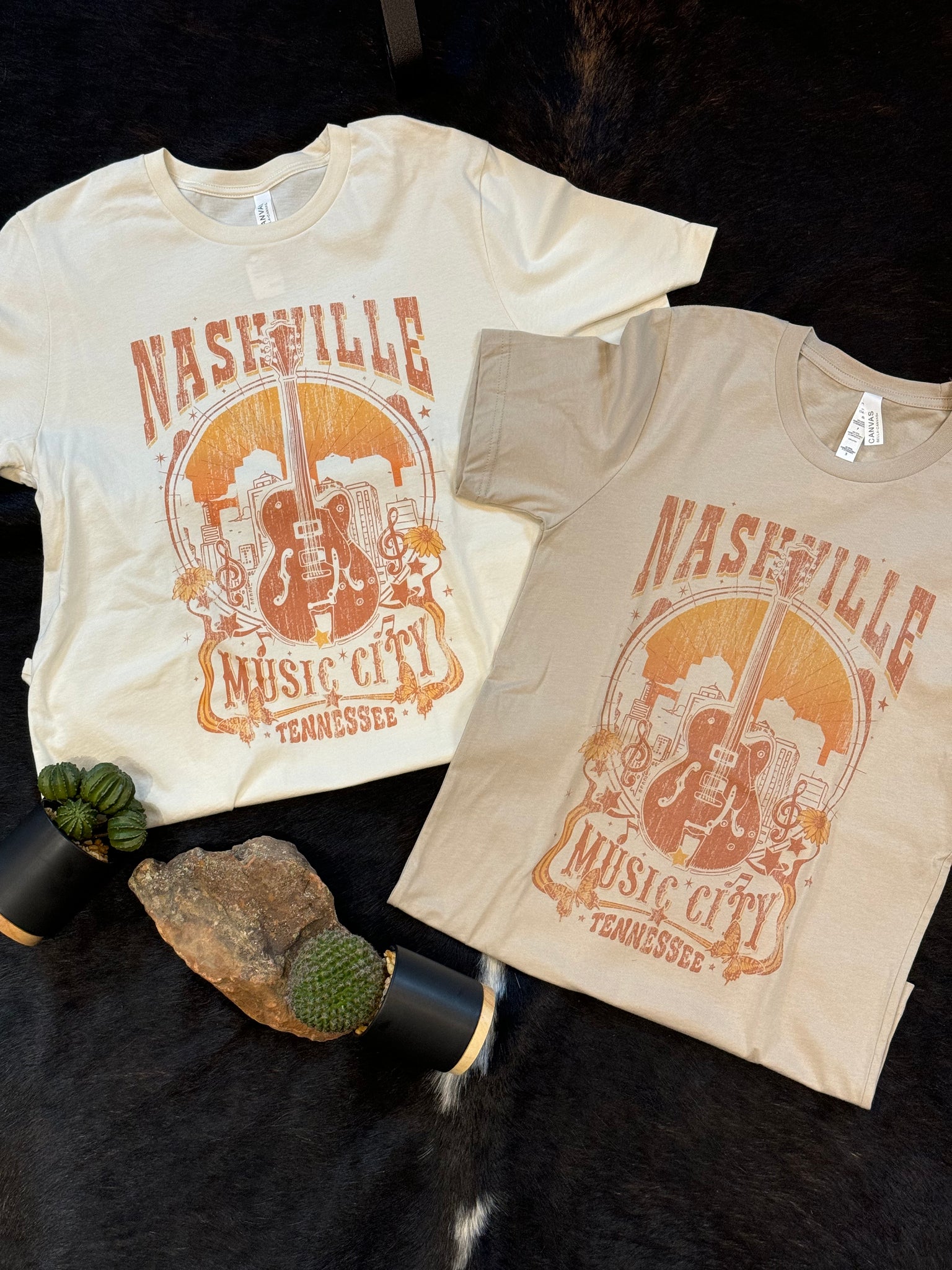 Nashville Music Guitar Graphic Tee