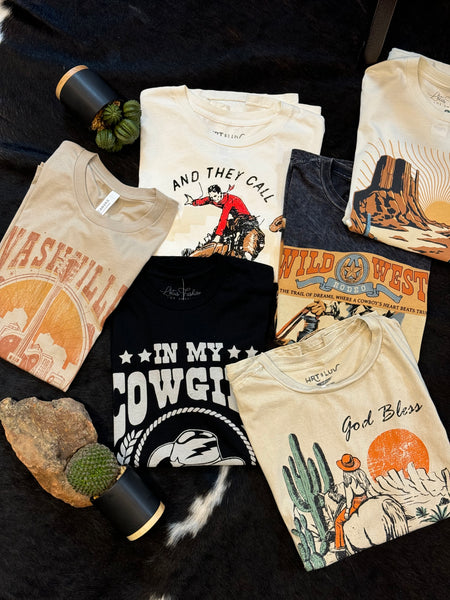 Wild West Cowboy Graphic Tee