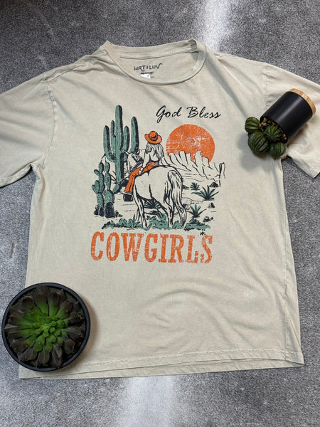 God Bless Cowgirls Graphic Tee