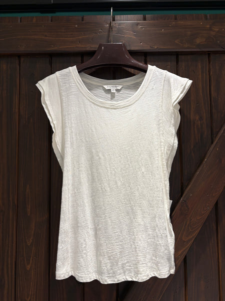 Double Layer Ruffle Sleeve Tee