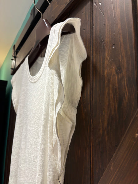 Double Layer Ruffle Sleeve Tee